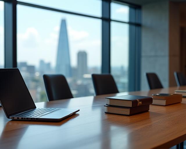 Sophisticated legal office interior in London