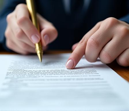 Legal expert providing document review